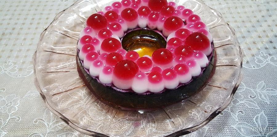 ژله حباب دار ترکیبی | سرآشپز پاپیون ژله حباب دار ترکیبی | سرآشپز پاپیون