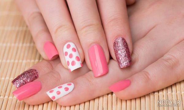 110 مدل ژلیش ناخن دخترانه و زنانه شیک و جدید - گل گیس