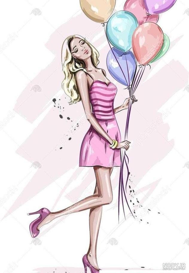 عکس تولد دخترانه فانتزی ❤️ [ بهترین تصاویر ]