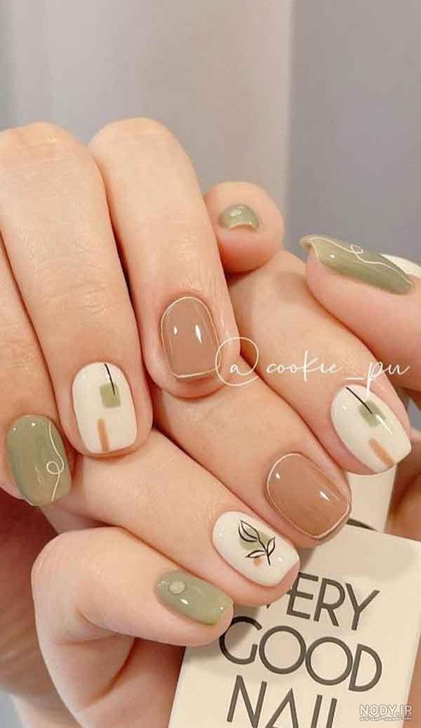 عکس ژلیش ناخن طرح دار