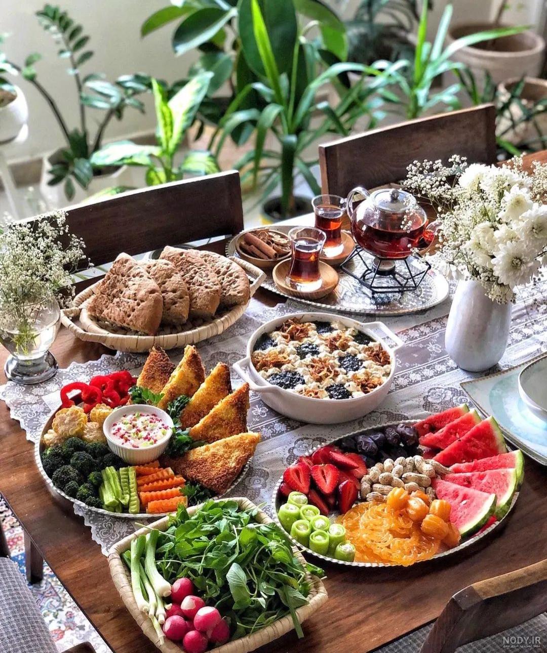 ایده های تزیین سفره افطار ماه رمضان شیک و زیبا