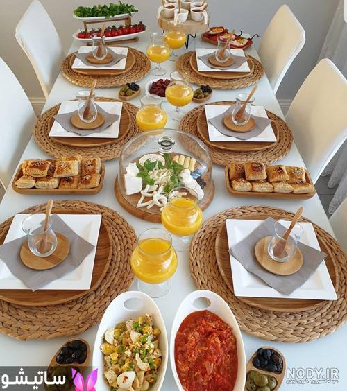 تزیین سفره افطار برای مهمان + سفره افطار مجلسی و لاکچری