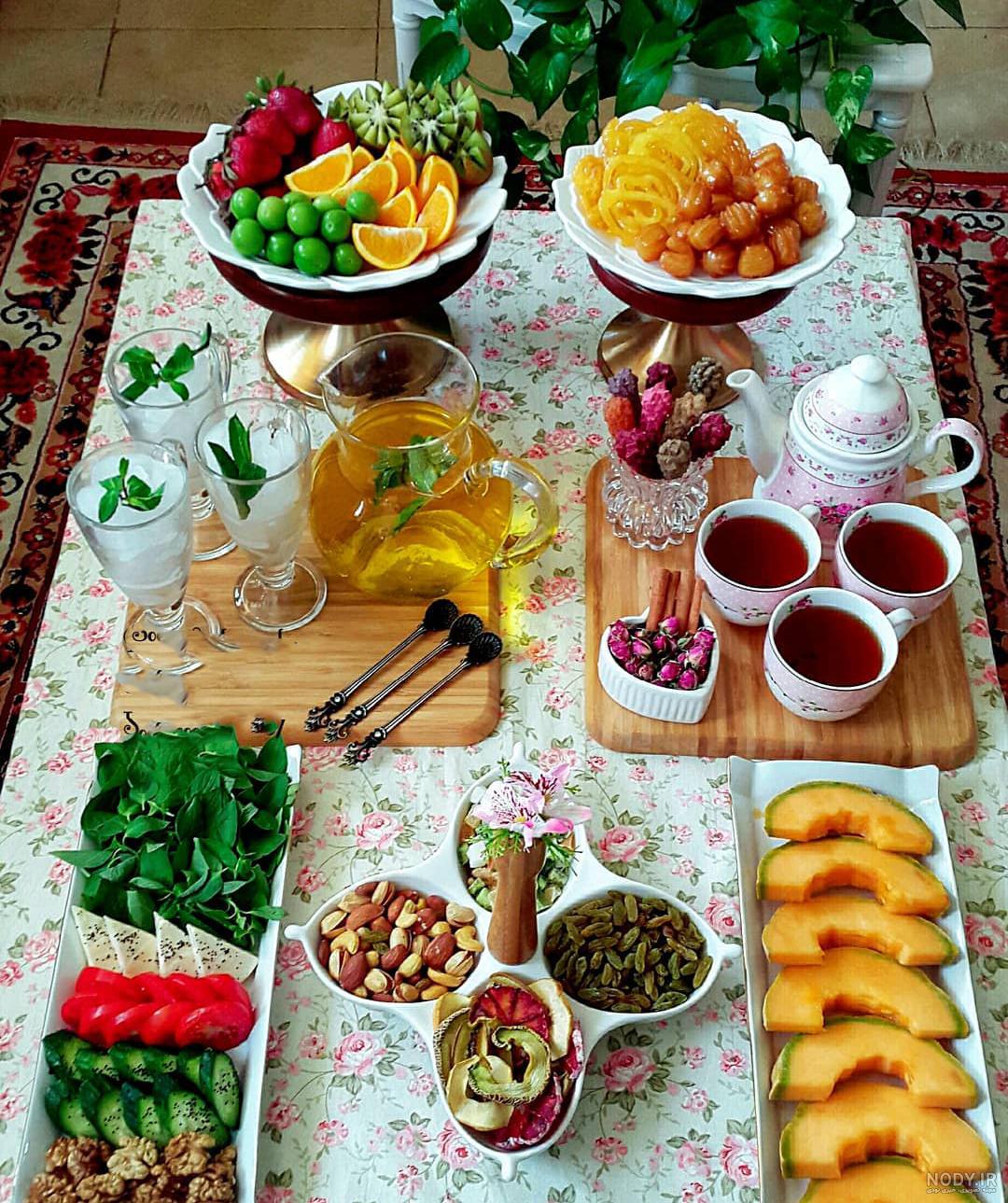 تزیین سفره افطار برای مهمانی | عکس 70 سفره افطاری شیک و مجلسی ...