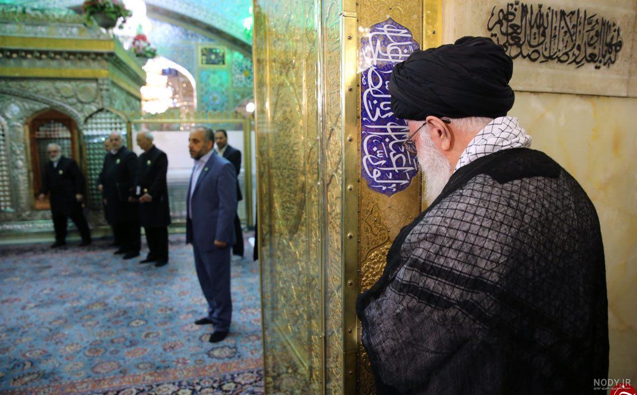 تصویر زیبایی از مقام معظم رهبری در حرم مطهر امام رضا (ع) :: سخن بلاگ