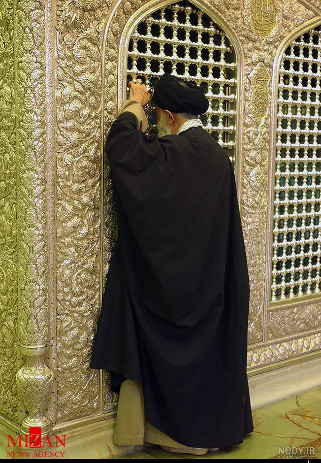 زیارت یواشکی فرز‌ند رهبر انقلاب در حرم امام رضا (ع) + عکس | بهداشت ...