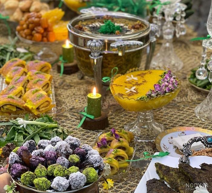 عکس تزیین سفره افطاری مجلسی ساده و جدید 1402 و 2023 به همراه ویدیو ...