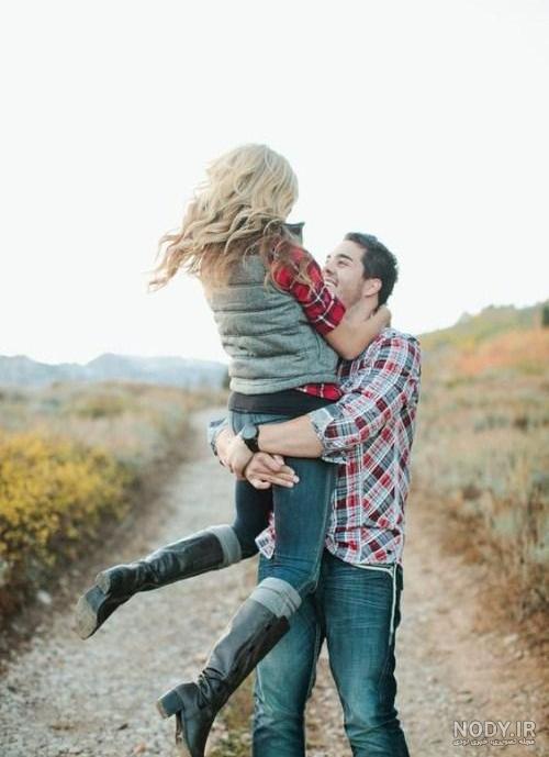 عکس نوشته های عاشقانه زیبا | عکس های عاشقانه بغل کردن
