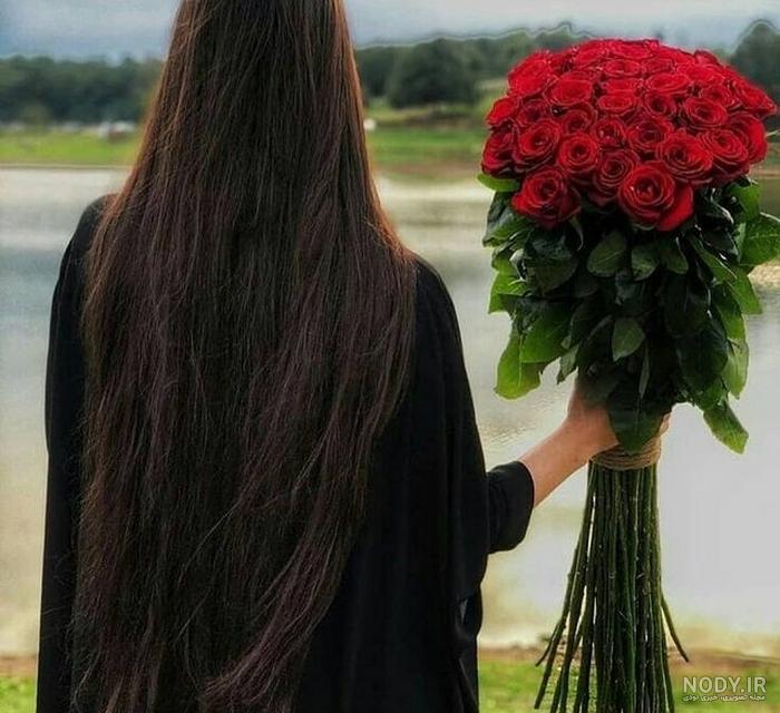 عکس پروفایل دخترونه شیک با گل عکس پروفایل دخترونه شیک با گل