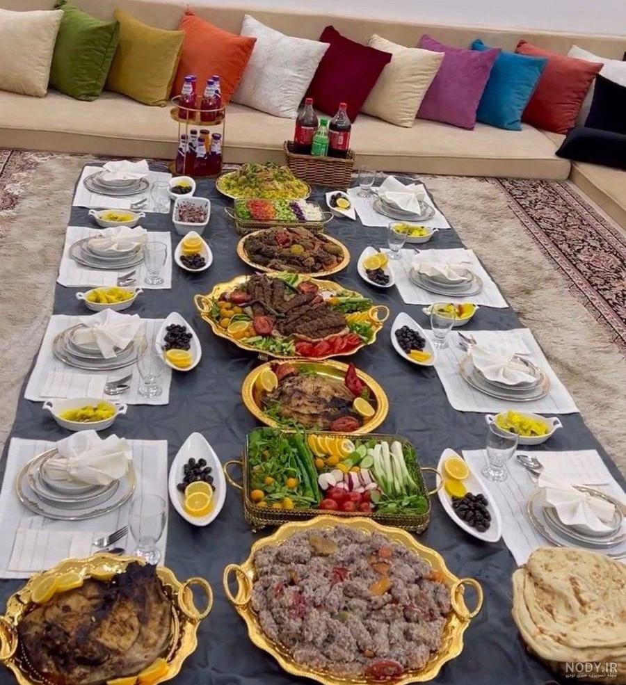 لاکچری ترین مدل های سفره افطار + راهنمایی خوراکی های افطار