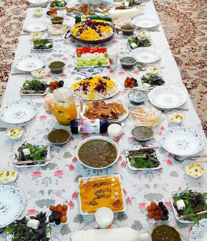مدل سفره افطار + زیباترین و جالب ترین ایده ها برای تزیین سفره ...