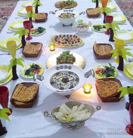 ۳۰ مدل سفره افطاری ماه رمضان ۱۴۰۲ ؛ خاص ترین ایده های تزیین سفره ...