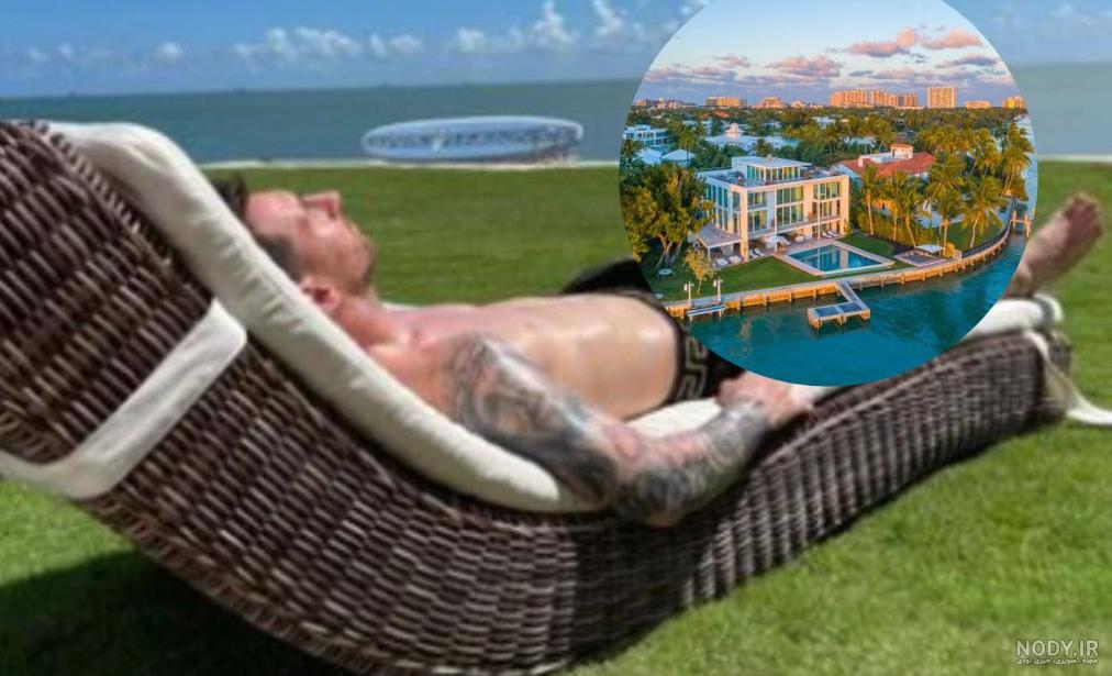 عکس مسی و همسرش در حمام