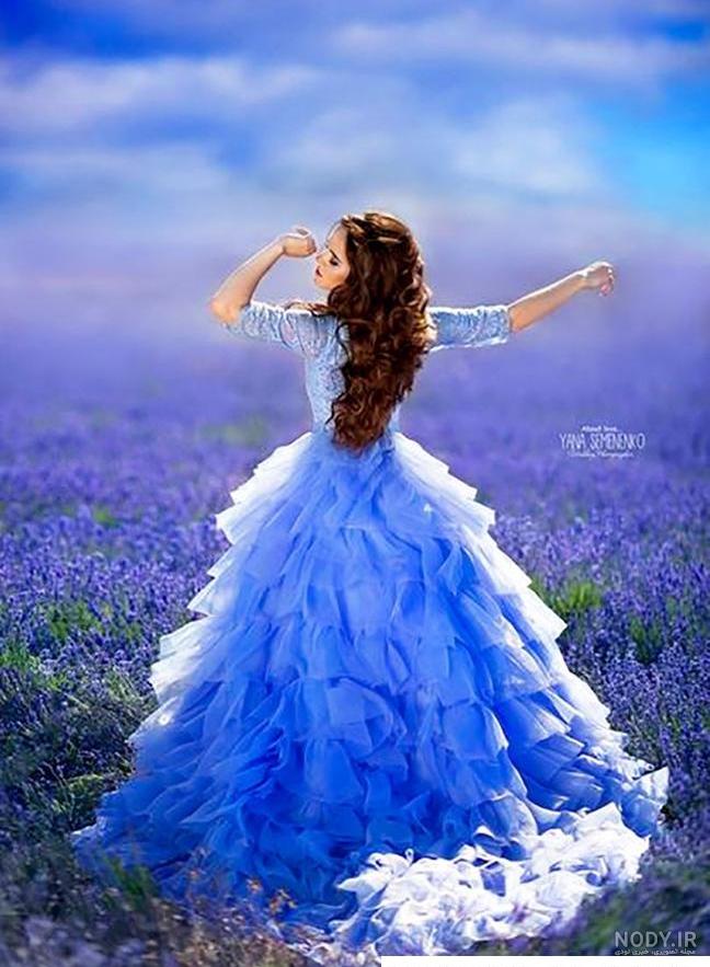 عکس پروفایل آبی دخترانه شاخ