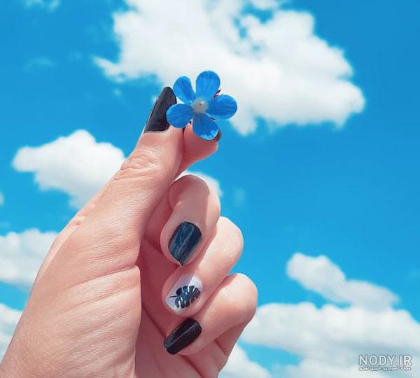 عکس پروفایل آبی دخترانه شاخ