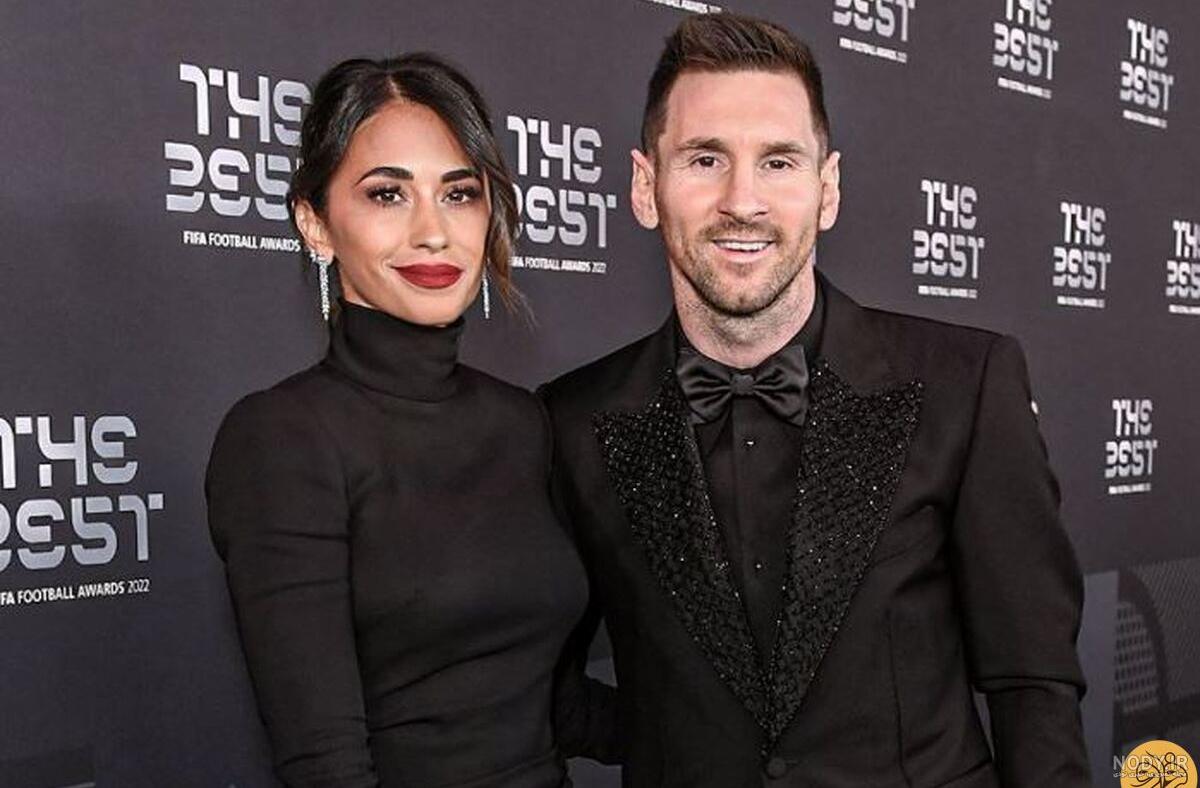 عکس مسی و همسرش در حمام