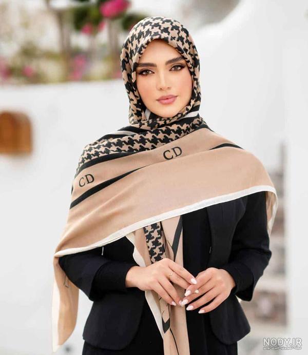 12 مدل بستن روسری و شال