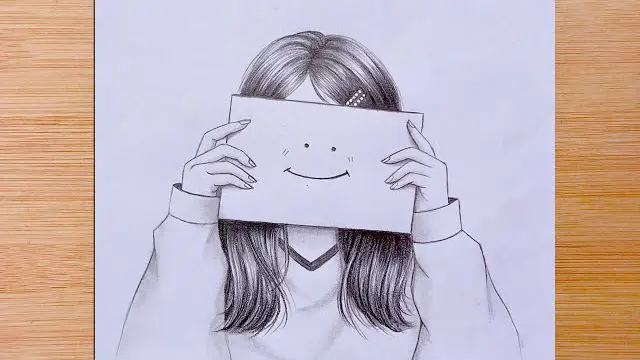 آموزش نقاشی یک دختر غمگین