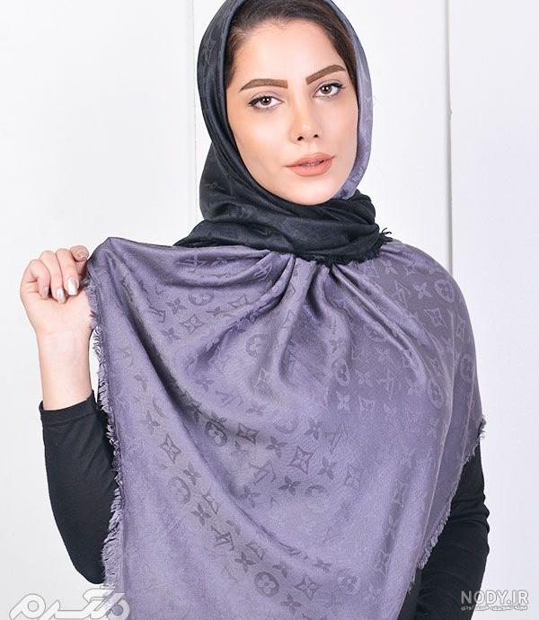 تصاویر مدل های روسری زمستانی شیک و جدید امسال | مدل مینی اسکارف و ضخیم