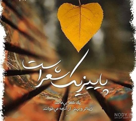 عکس نوشته زیبایی پاییز - عکس نودی