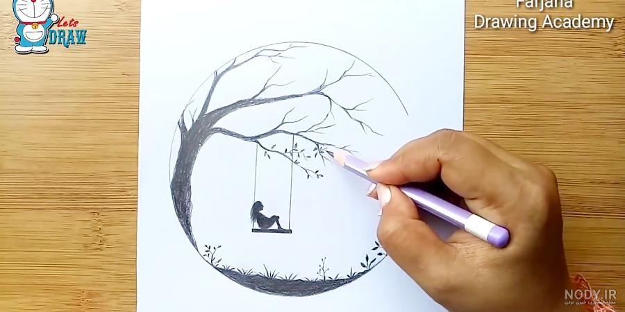 نقاشی غمگین ساده پسرانه