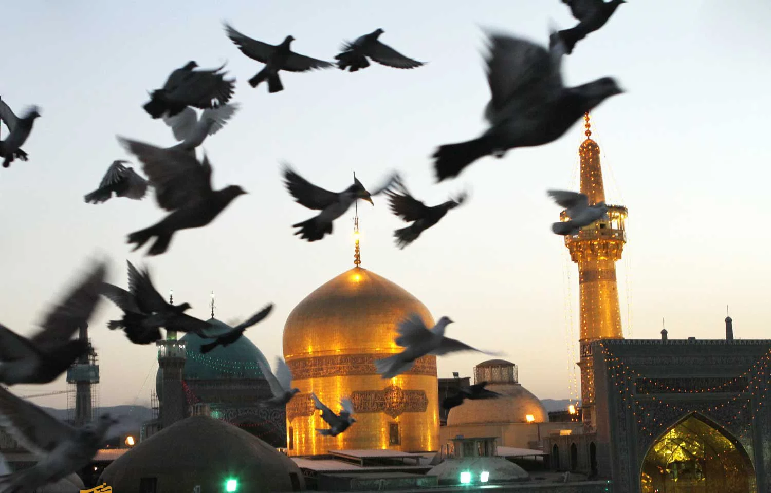 یک عکس زیبا از حرم امام حسین