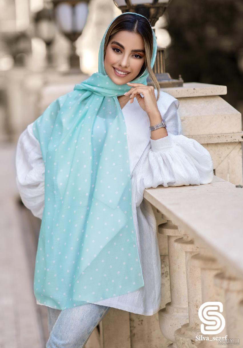 ۴۲ مدل شال و روسری جدید دخترانه و زنانه مجلسی و اسپرت نخی ۱۴۰۳