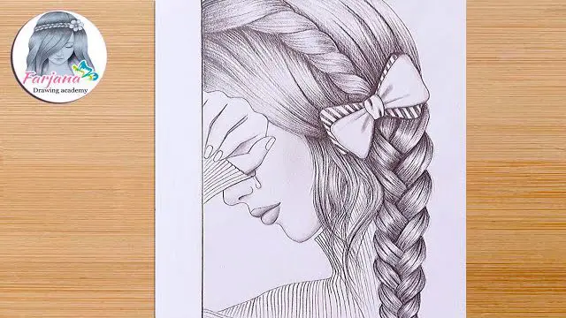 اموزش نقاشی سیاه قلم دختر غمگین اموزش نقاشی سیاه قلم دختر غمگین