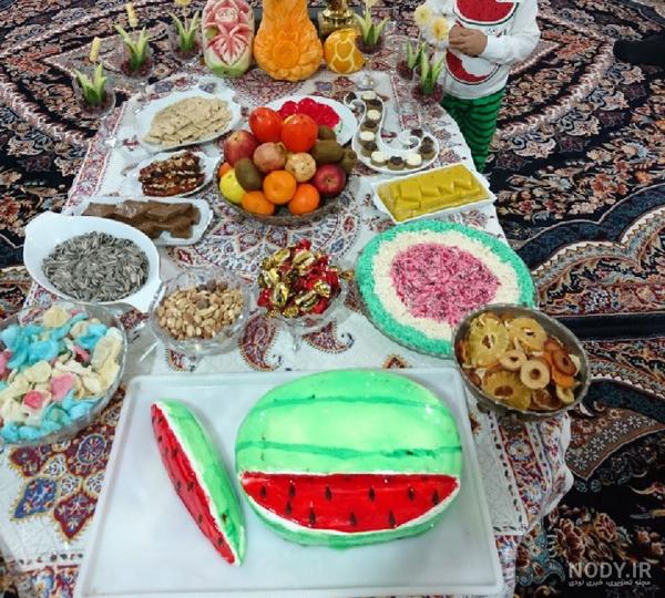 تزیین سفره شب یلدا لاکچری + [جدیدترین مدل سفره شب یلدا 1402 ... تزیین سفره شب یلدا لاکچری + [جدیدترین مدل سفره شب یلدا 1402 ...