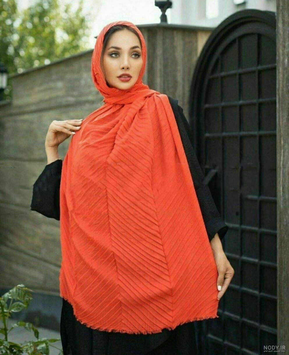 شال حریر مشکی شالحریر کریشه مشکی شال کرپ حریر مشکی|لباس|تهران، باغ ...