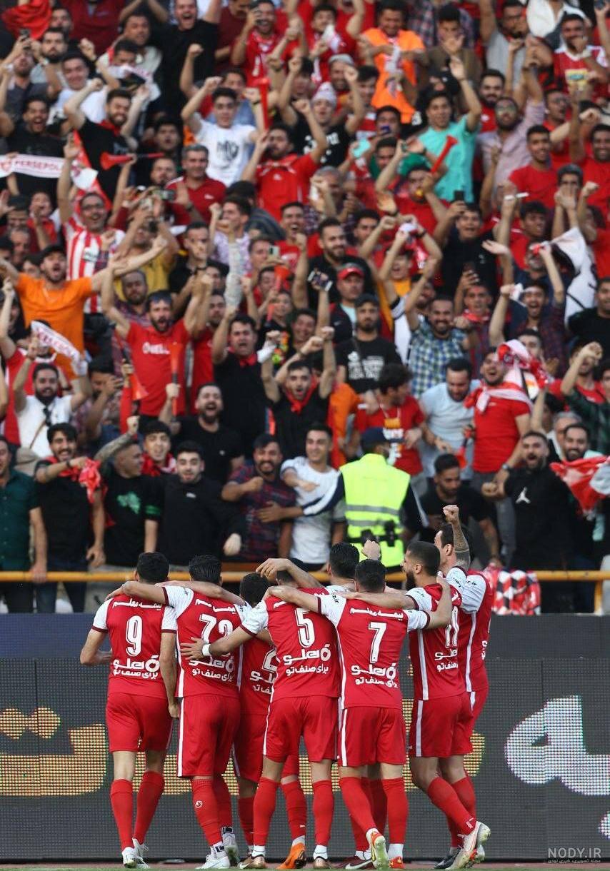 عکس: خوشحالی عجیب بعد از گل بازیکنان پرسپولیس