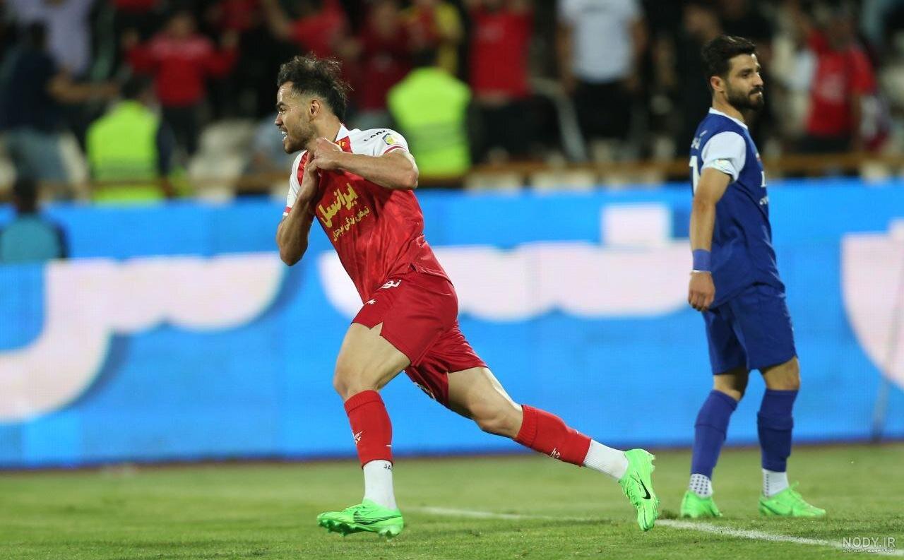 عکس| سانسور شادی گل بازیکن پرسپولیس در تلویزیون | سایت انتخاب