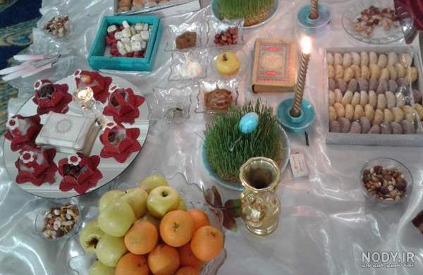 عکس سفره هفت سین نی نی سایت عکس سفره هفت سین نی نی سایت