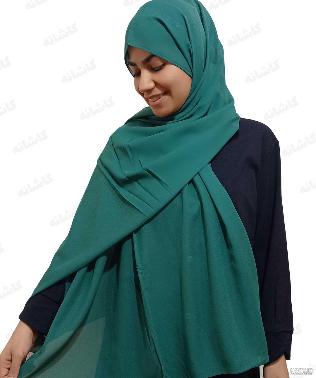قیمت و خرید شال زنانه مدل حریر مجلسی لمه طرح ساده کریشه کد ana-2265