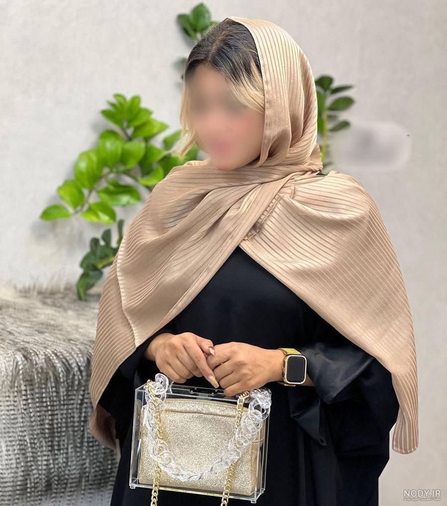 مدل شال حریر تابستانی خنک و رنگی + شال شیشه ای
