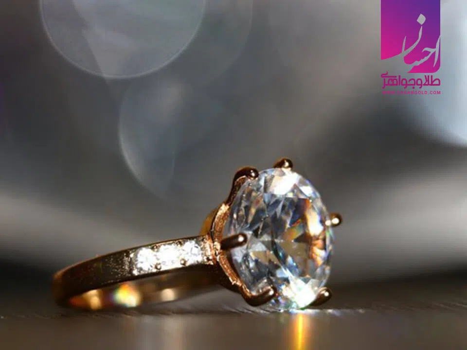 انگشتر الماس زنانه اصل