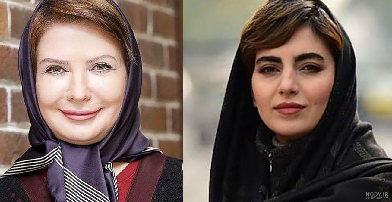 عکس لعیا زنگنه با نوه‌های بانمکش ! / سایه پیری بر چهره خانم بازیگر !