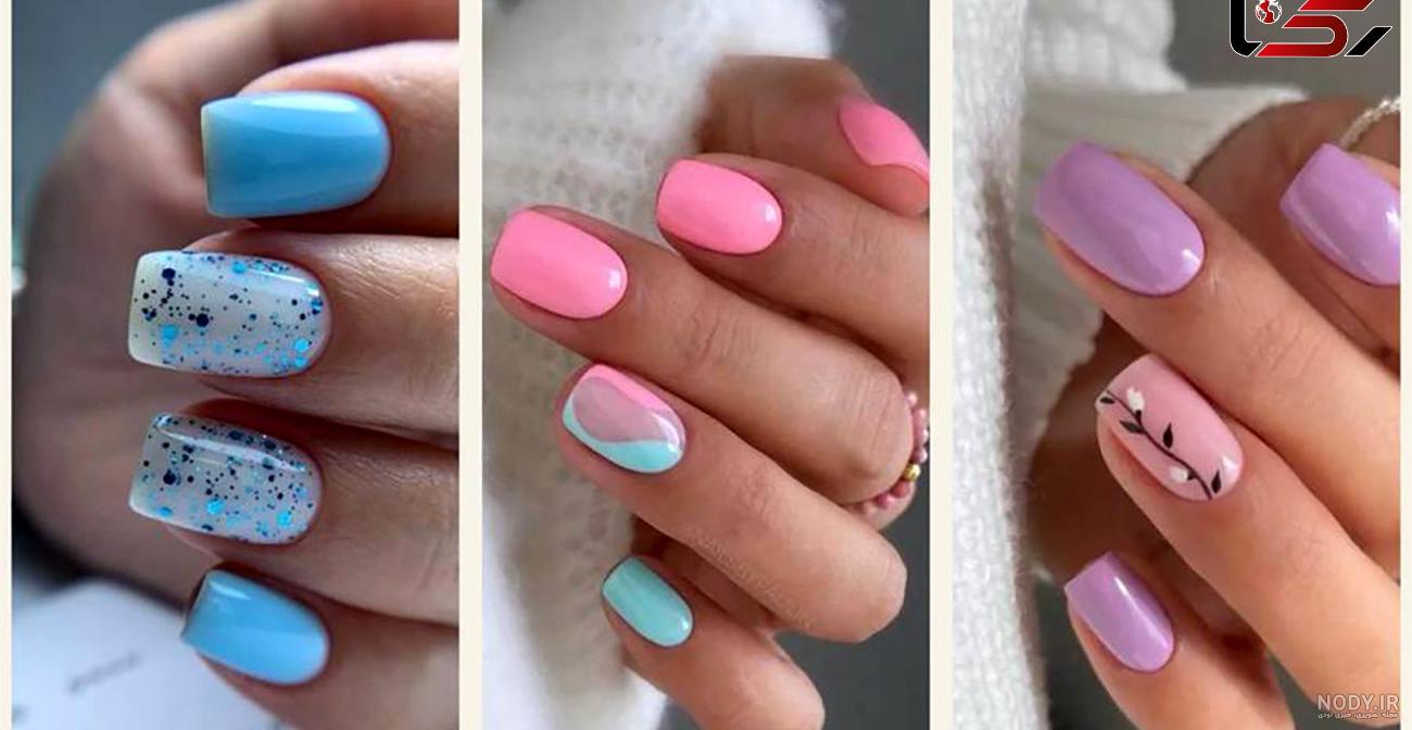 مدل ژلیش ناخن کوتاه و شیک مدل ژلیش ناخن کوتاه و شیک
