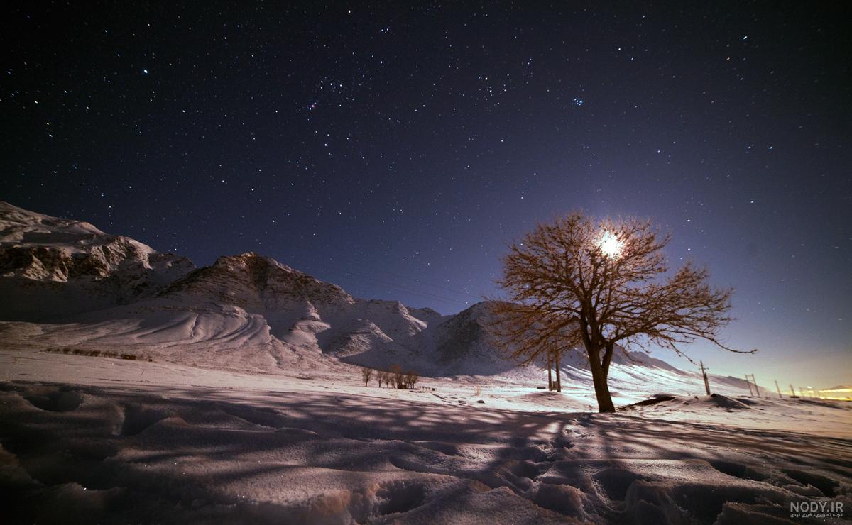 عکس آسمان زیبا شب
