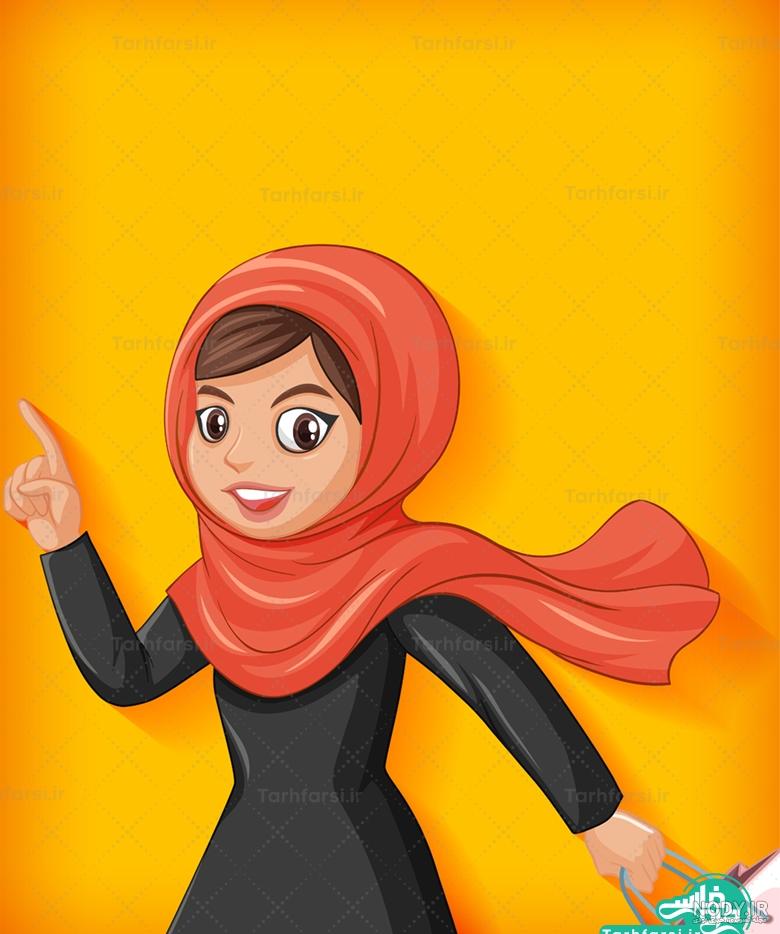 عکس پروفایل دخترونه با حجاب کارتونی عکس پروفایل دخترونه با حجاب کارتونی