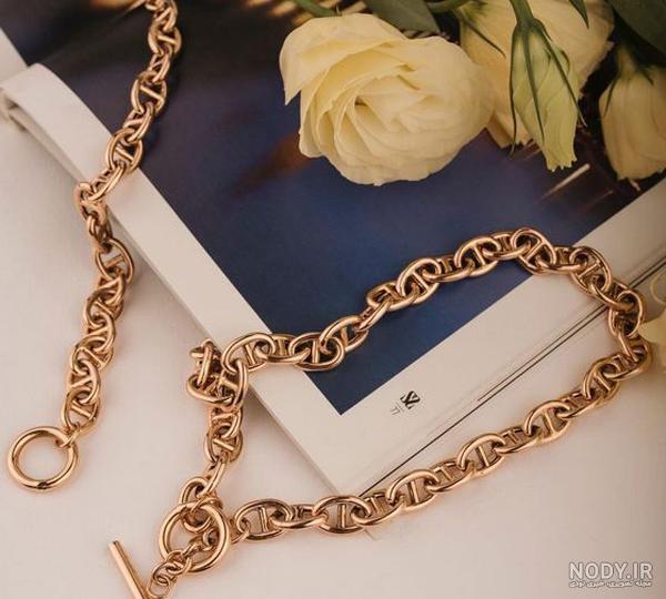 مدل سرویس طلا جدید عروس + سرویس طلا ظریف و بدون نگین مدل سرویس طلا جدید عروس + سرویس طلا ظریف و بدون نگین