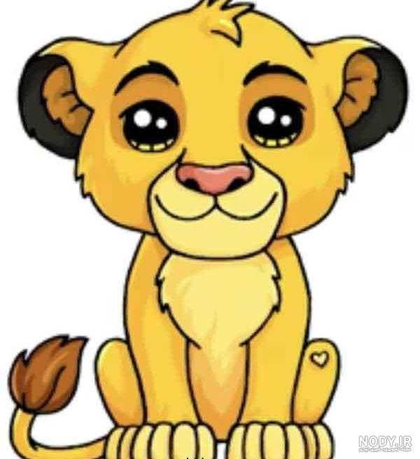 نقاشی فانتزی شیر ❤️ [ بهترین تصاویر ]