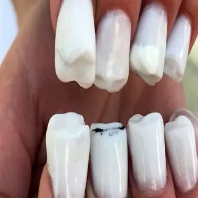 آموزش طراحی عجیب ناخن به شکل صورت