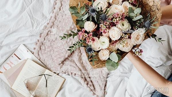 عکس دسته گل رز عروس