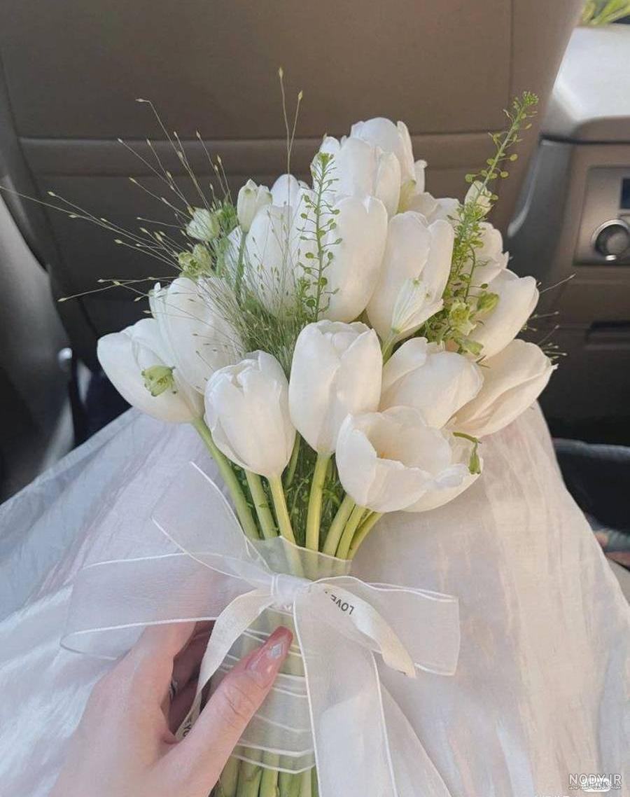 عکس دسته گل عروس رز ابی عکس دسته گل عروس رز ابی
