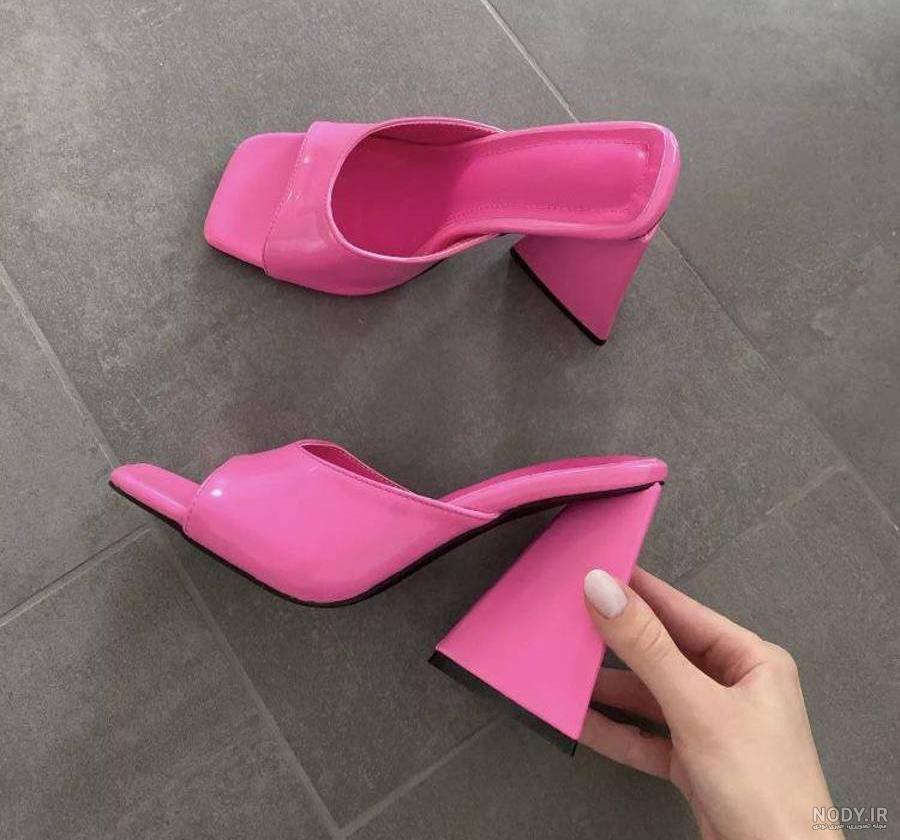 مدل کفش پاشنه دار راحتی و شیک زنانه + کفش پاشنه بلند پهن