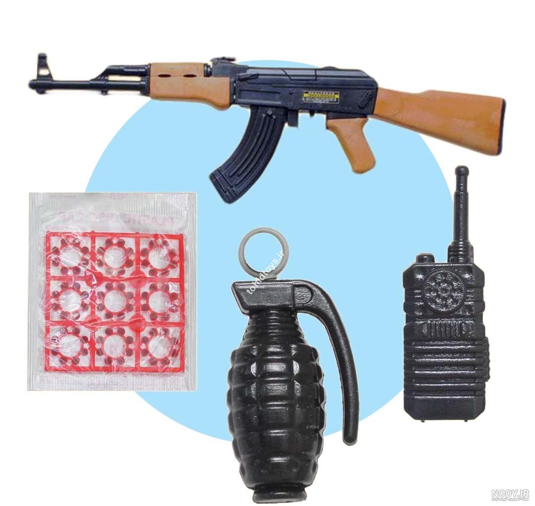 تفنگ کلاش اسباب بازی ساچمه ای؛ پلاستیک فشرده رنگ متنوع - آراد برندینگ