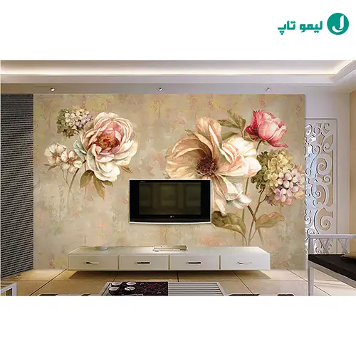 خرید و قیمت پوستر سه بعدی لاکچری پشت تلویزیون BA-3108 | ترب