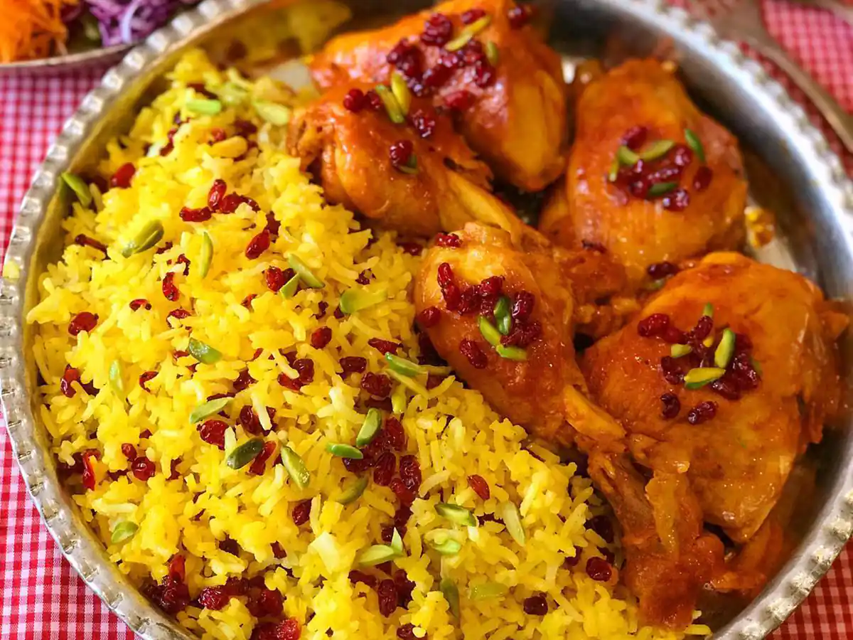 عکس از زرشک پلو با مرغ ❤️ [ بهترین تصاویر ]