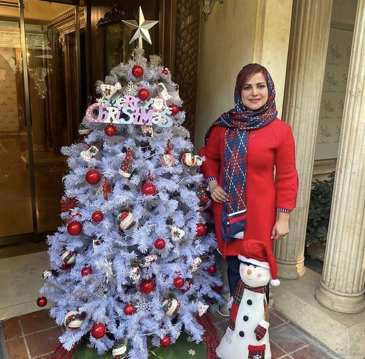 عکس درخت کریسمس برفی عکس درخت کریسمس برفی
