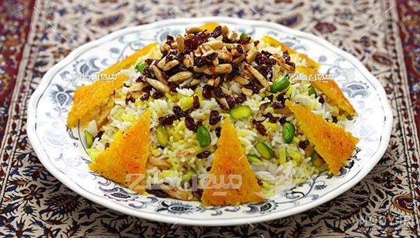 عکس زرشک پلو با مرغ رستورانی عکس زرشک پلو با مرغ رستورانی